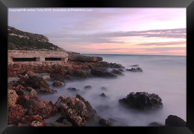  Sea defences Framed Print by James Tully