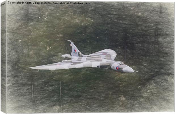 Vulcan in the North Canvas Print by Keith Douglas