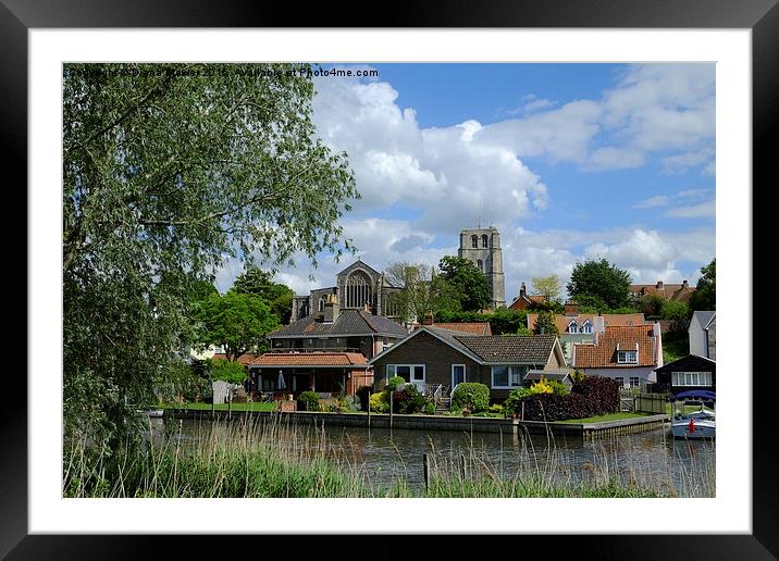  Beccles Suffolk Framed Mounted Print by Diana Mower