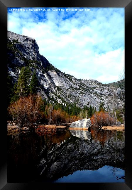  Mirror Lake, Yosemite National Park Framed Print by Liam Green