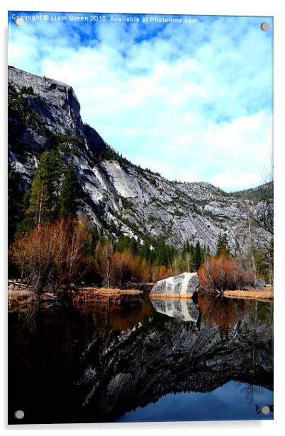  Mirror Lake, Yosemite National Park Acrylic by Liam Green