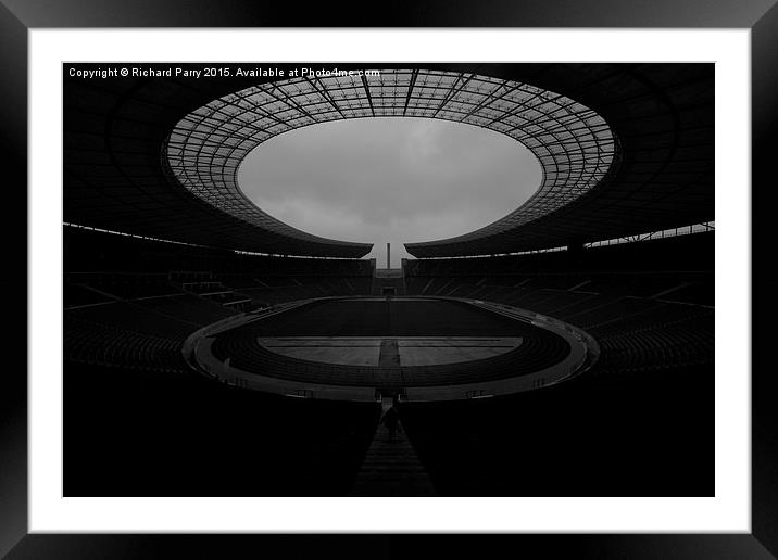  Berlin Olympiastadion Framed Mounted Print by Richard Parry