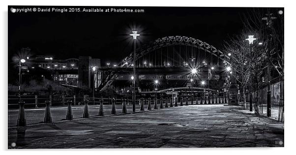 Newcastle Quayside Acrylic by David Pringle
