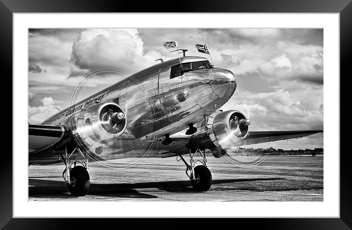  Dc3 Dakota Norway Framed Mounted Print by Ian Merton