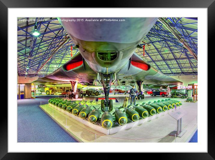  Vulcan and Bombs - R.A.F. Museum Hendon 2 Framed Mounted Print by Colin Williams Photography