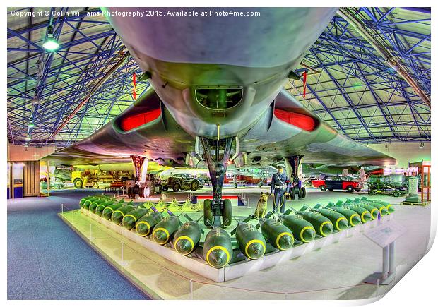  Vulcan and Bombs - R.A.F. Museum Hendon 2 Print by Colin Williams Photography