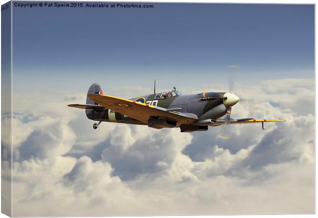 Spitfire Mk lX - 'the old ones are the best ones!' Canvas Print by Pat Speirs