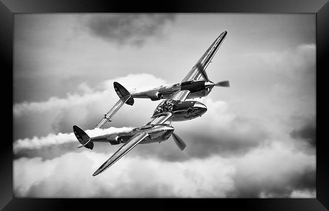  P-38 Lightning Framed Print by Ian Merton