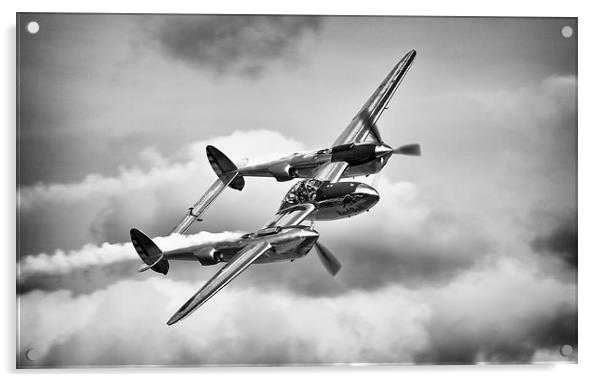  P-38 Lightning Acrylic by Ian Merton