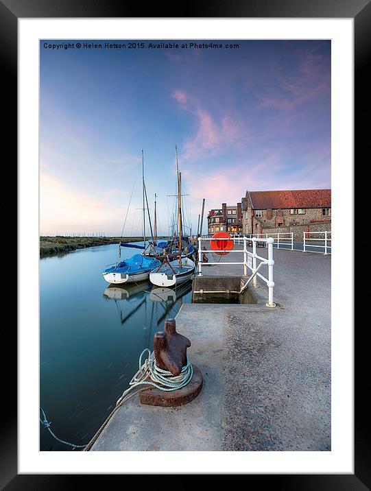 The Quay at Blakeney Framed Mounted Print by Helen Hotson