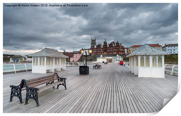 Evening on the Pier Print by Helen Hotson