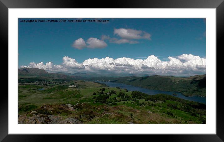  CONISTON WATER  Framed Mounted Print by Paul Leviston