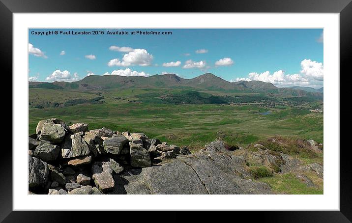 CONISTON OLD MAN Framed Mounted Print by Paul Leviston