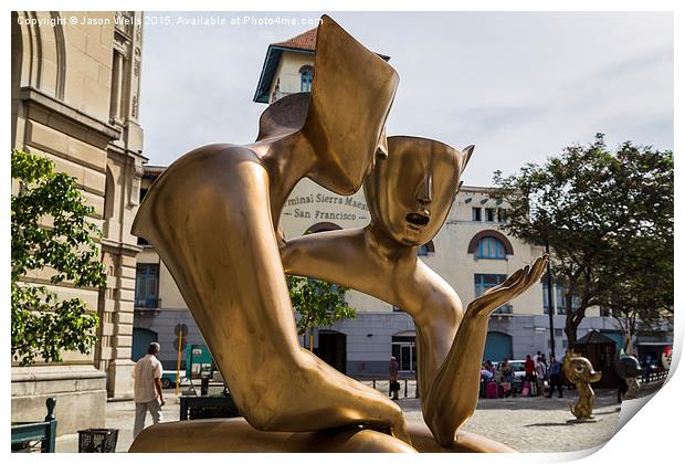 La Conversacion in Havana Print by Jason Wells