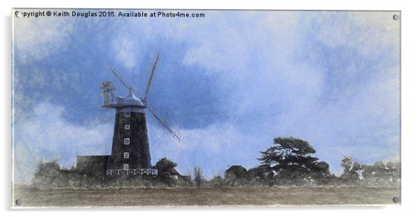 Burnham Windmill Acrylic by Keith Douglas