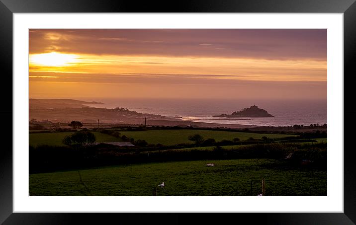  mounts bay sunrise Framed Mounted Print by keith sutton