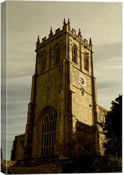 Christchurch Priory bell tower Canvas Print by Chris Day
