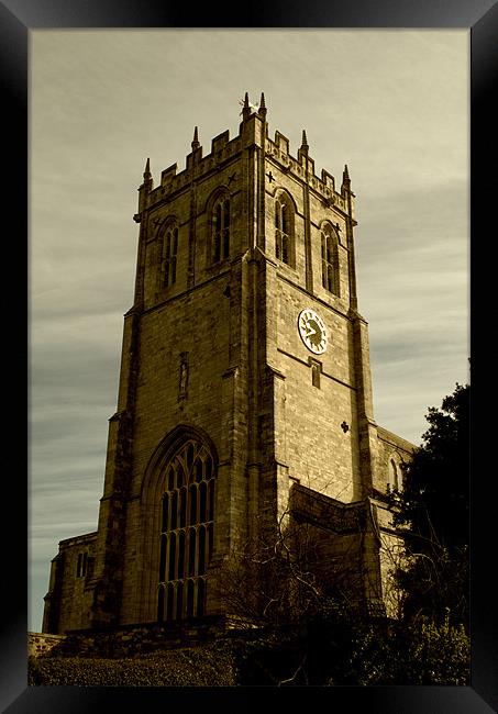 Christchurch Priory bell tower Framed Print by Chris Day