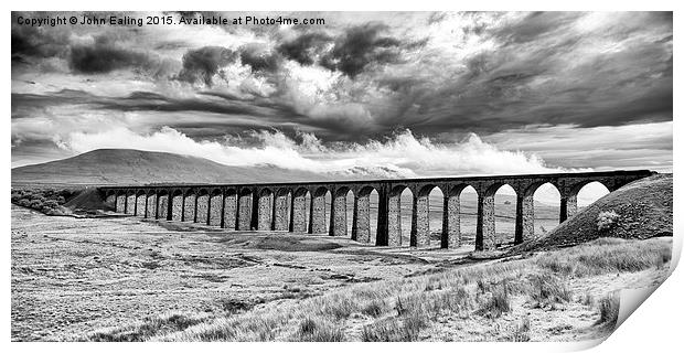  Ribblehead Viaduct Print by John Ealing