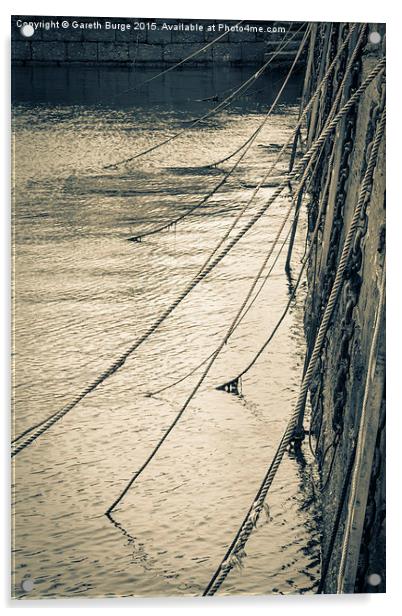 Dunure Harbour, Ayrshire Acrylic by Gareth Burge Photography