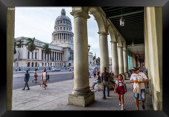 Capitol Building in Havana Framed Print by Jason Wells