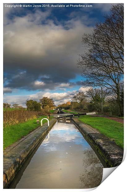  Worcester and Birmingham Canal at Tardebigge Print by K7 Photography