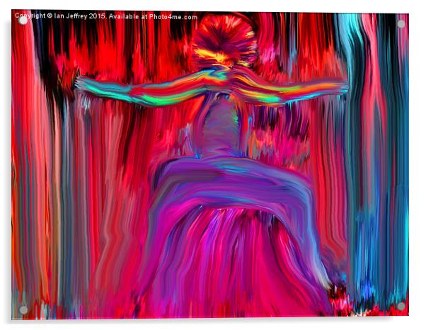 The Dancing Man Acrylic by Ian Jeffrey