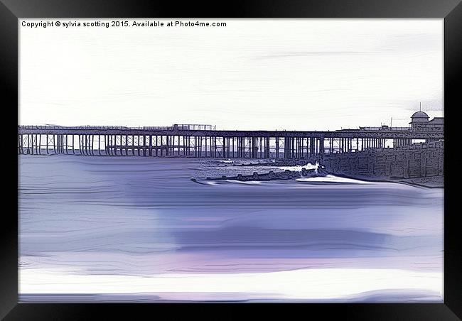  Sea of peace  Framed Print by sylvia scotting