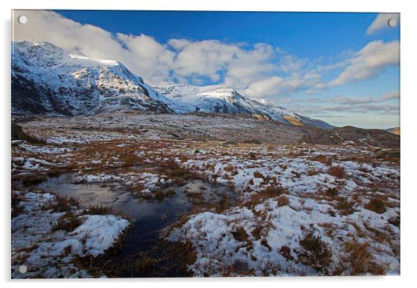  Winter in Snowdonia 1 Acrylic by Stephen Prosser