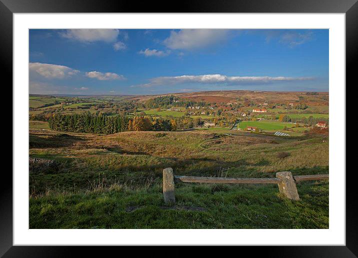  North Yorkshire moors, viewed from Castelton. Framed Mounted Print by Stephen Prosser