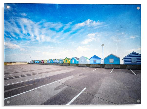  Beach Huts Acrylic by Svetlana Sewell