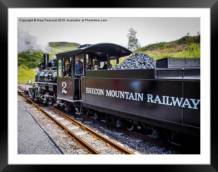  The end of the line at Torpantau Framed Mounted Print by Gary Peacock