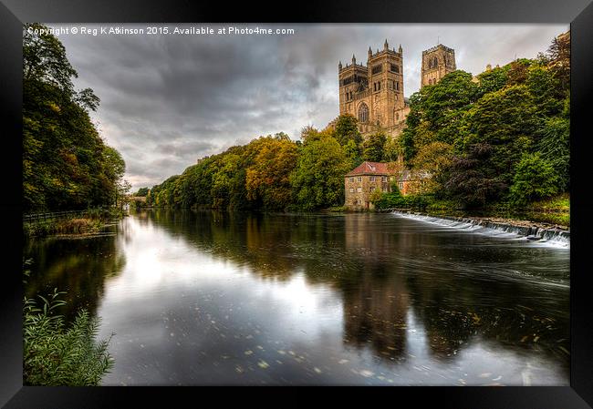  Durham Cathedral and Riverside Framed Print by Reg K Atkinson
