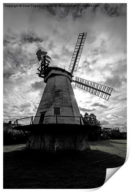  UPMINSTER WINDMILL Print by Dave Fegan-Long