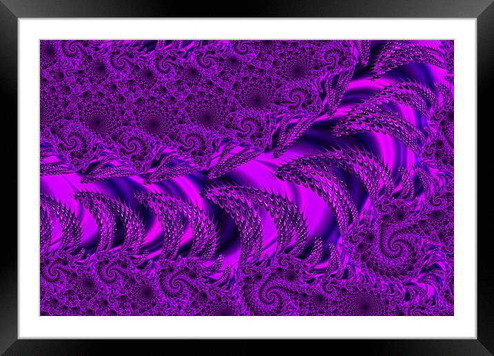 Purple Dragons Teeth Framed Mounted Print by Steve Purnell