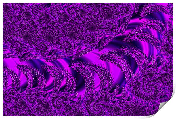 Purple Dragons Teeth Print by Steve Purnell