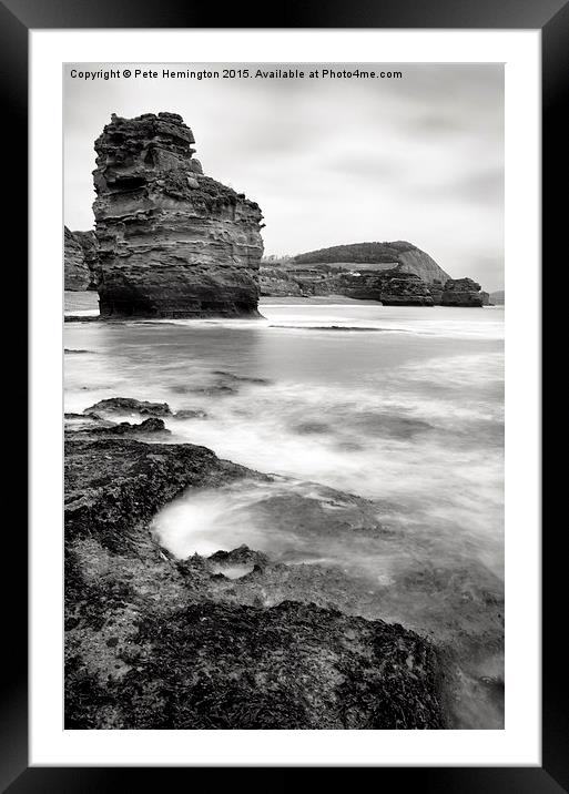  Ladram Bay Framed Mounted Print by Pete Hemington