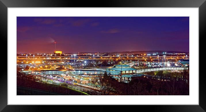 Meadowhall Interchange and Tinsley Viaduct  Framed Mounted Print by Darren Galpin