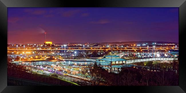 Meadowhall Interchange and Tinsley Viaduct  Framed Print by Darren Galpin