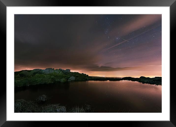 Geminids Doxey Pool Framed Mounted Print by Andy Evans