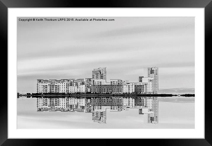 Newhaven Flats Reflection Framed Mounted Print by Keith Thorburn EFIAP/b