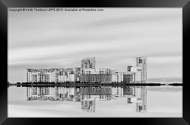 Newhaven Flats Reflection Framed Print by Keith Thorburn EFIAP/b