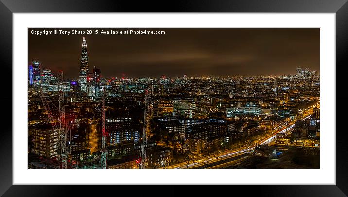  London Night View Framed Mounted Print by Tony Sharp LRPS CPAGB