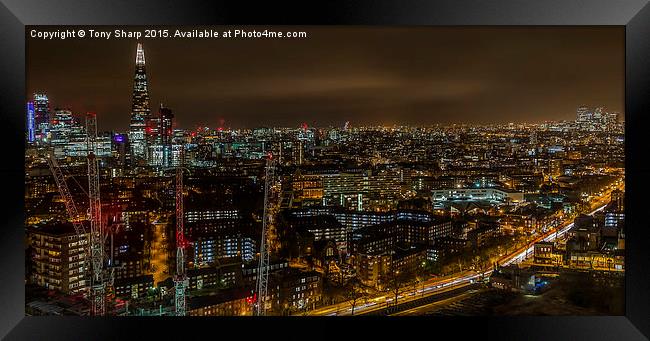  London Night View Framed Print by Tony Sharp LRPS CPAGB
