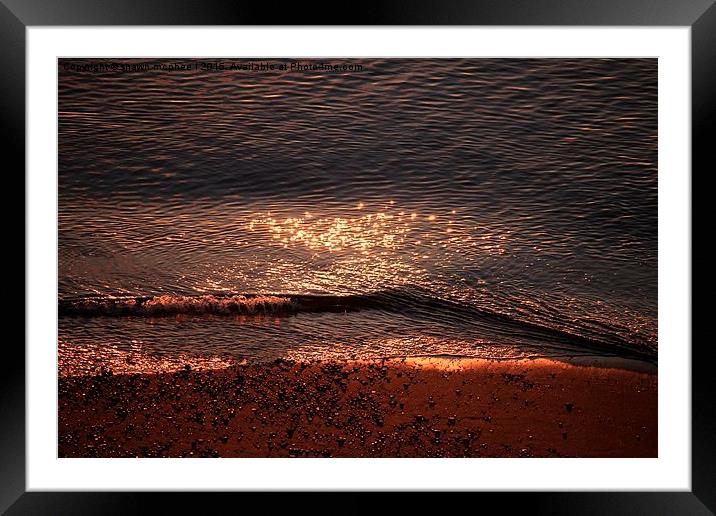  Sunrise At The Beach Framed Mounted Print by shawn mcphee I