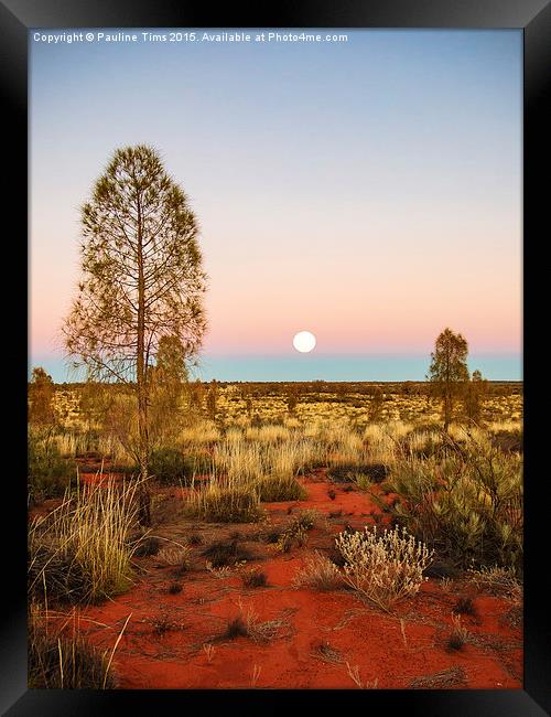 Desert Dusk Framed Print by Pauline Tims