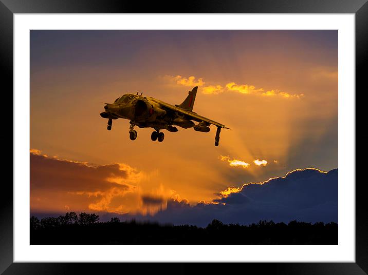 Dusk Defender at RAF Wittering.   Framed Mounted Print by Stephen Ward