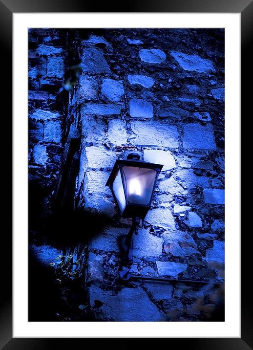 Light my way home by lamplight Framed Mounted Print by sylvia scotting