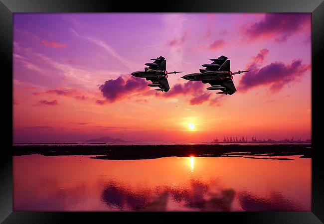 Tornado Wingman Framed Print by J Biggadike