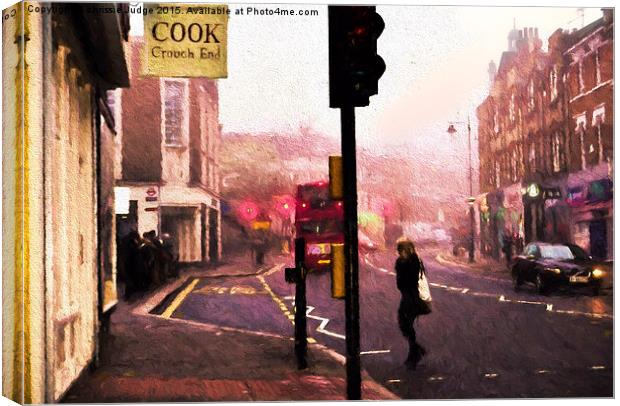  monday morning commute on a misty Autumn day In c Canvas Print by Heaven's Gift xxx68